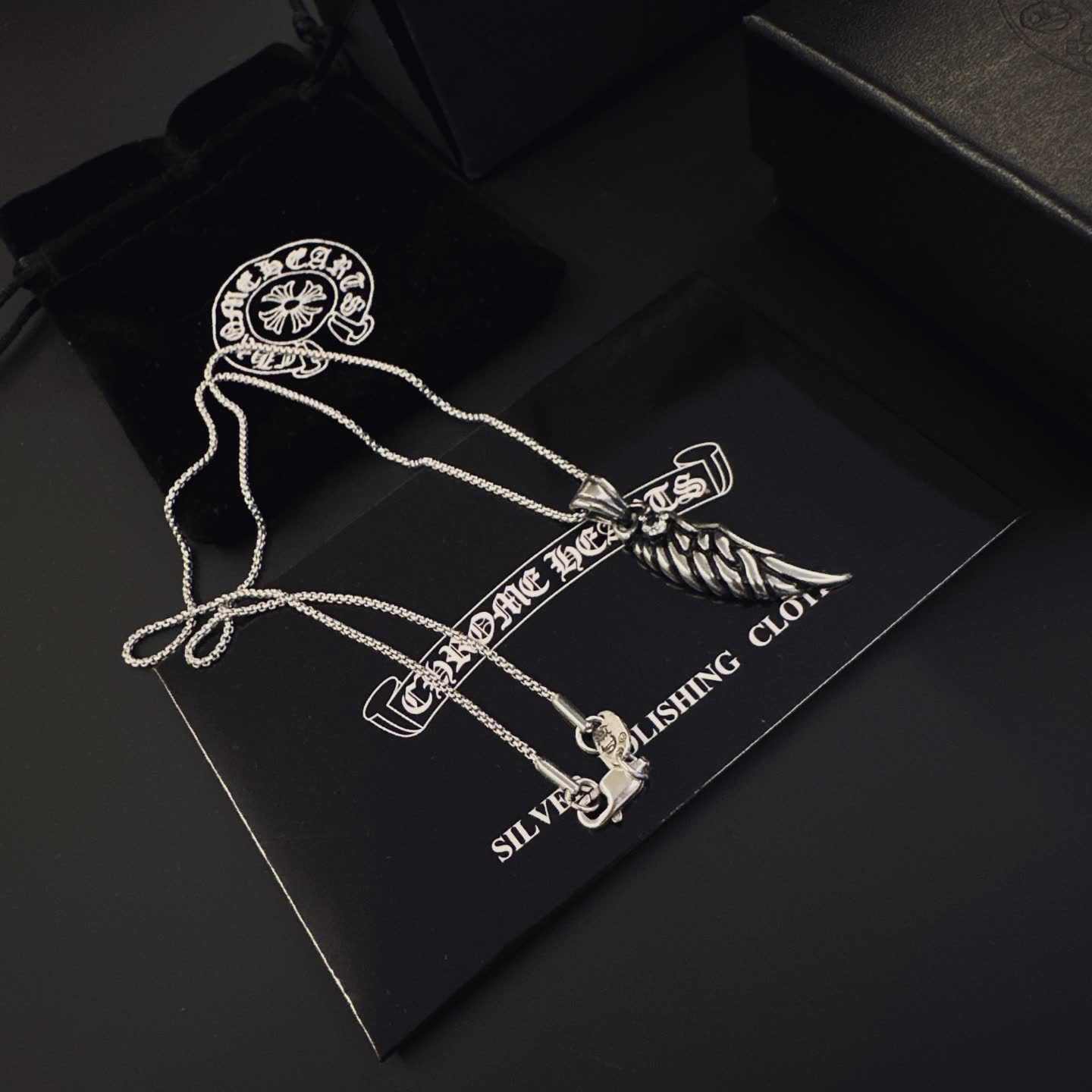 Chrome Hearts Wing Pendant Necklace